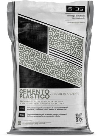 Saco de 25 kg de Microconcreto: Concreto aparente (Cemento plástico)