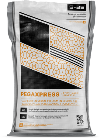 Saco de 25 kg de Pegaxpress Porcelánico Universal