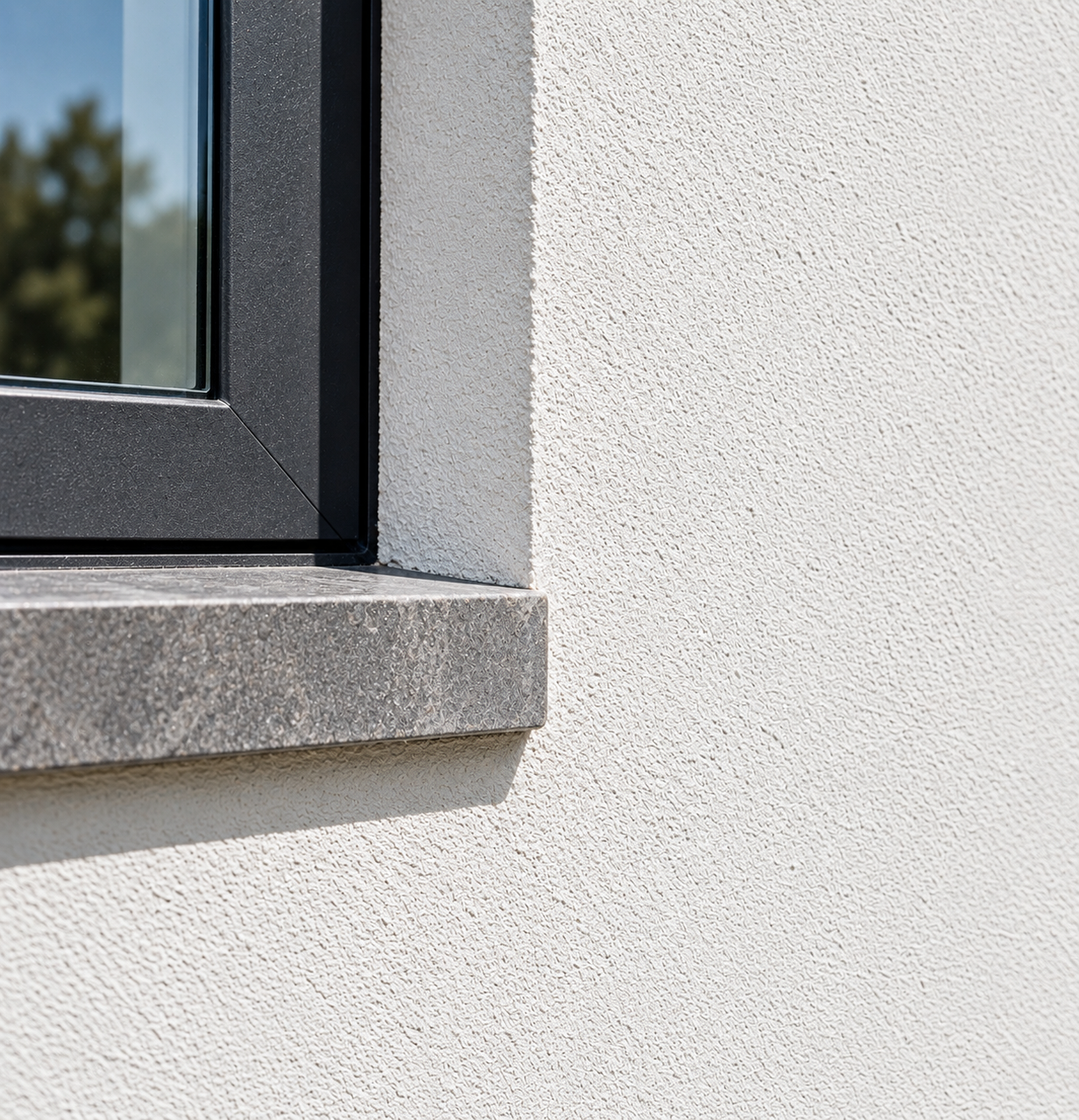 Acabado de Waxtard Blanco Perla limpio y uniforme junto a una ventana